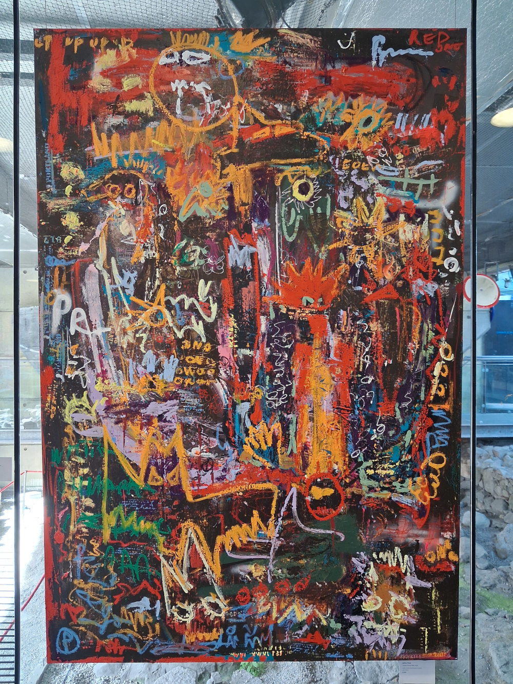 Abstract painting from the Grey Quarters exhibition at the Peadar O'Dowd Gallery in Druid Lane, Galway